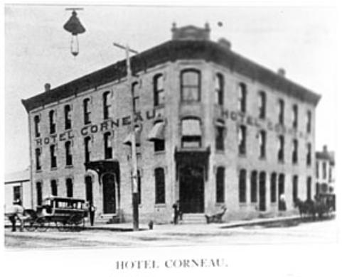 Hotel Corneau  Janesville Wi 1890